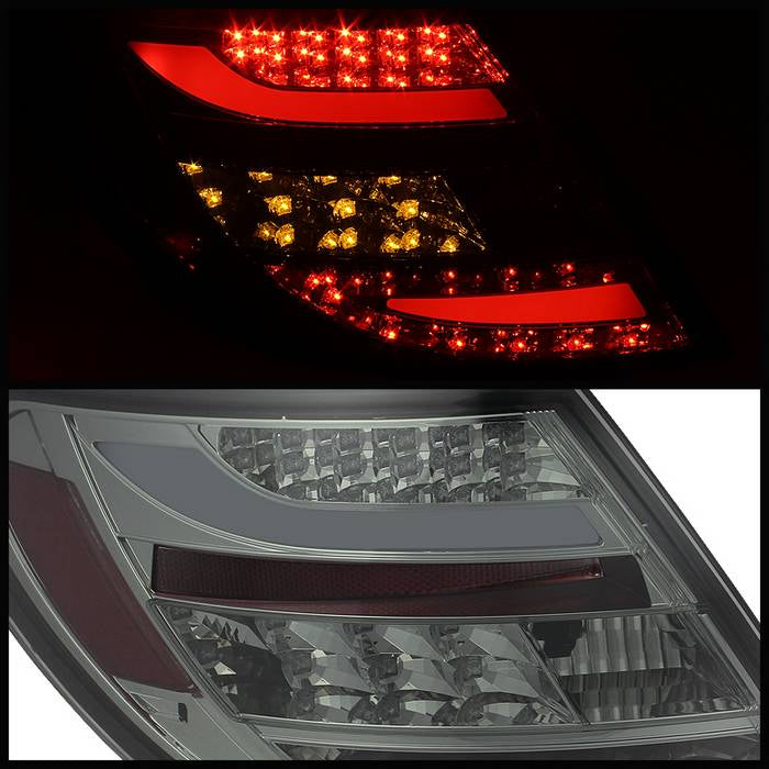 Mercedes Benz Tail Lights, C-Class Tail Lights, 08-11 Tail Lights, LED Tail Lights, Smoke Tail Lights, Spyder Tail Lights