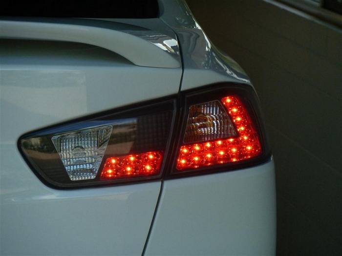 Mitsubishi Tail Lights, Lancer / Evolution X Tail Lights, LED Tail Lights, Smoke Tail Lights, 08-14 Tail Lights, Spyder Tail Lights