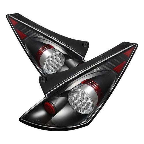 Nissan Tail Lights, Nissan 350Z Tail Lights, 03-05 Tail Lights, LED Tail Lights, Black Tail Lights, Spyder Tail Lights