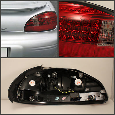 Pontiac LED Tail Light, Grand Prix Tail Light, Grand Prix 97-03 Tail Light, Red Clear LED Tail Light, Spyder LED Tail Light