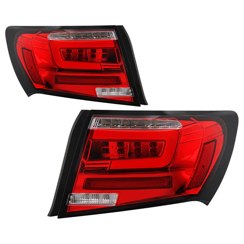 Subaru Tail Lights, Impreza Tail Lights, 2008-2011 Tail Lights, Clear Tail Lights, Red Tail Lights, Spyder Tail Lights, Subaru Impreza Lights, WRX Tail Lights, 4DR Tail Lights, Subaru LED Lights