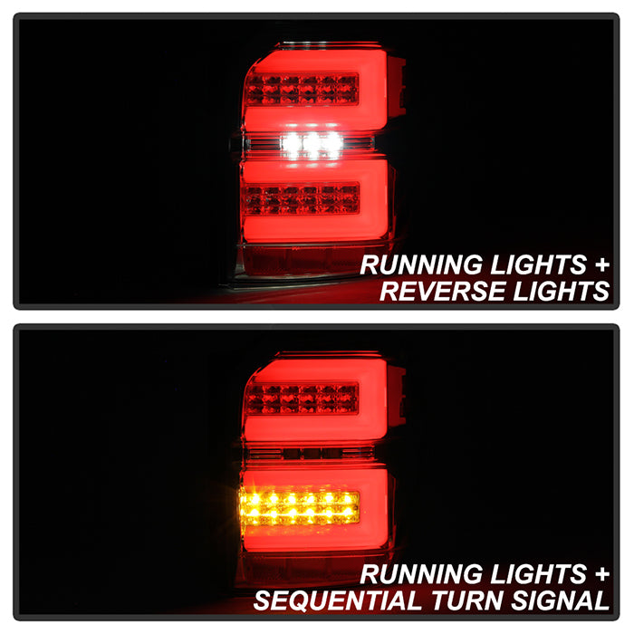 Toyota Tail Lights, 4Runner Tail Lights, 2010-2014 Tail Lights, Chrome Tail Lights, Spyder Tail Lights, LED Tail Lights, Toyota 4Runner Lights, Toyota LED Lights, 4Runner LED Lights
