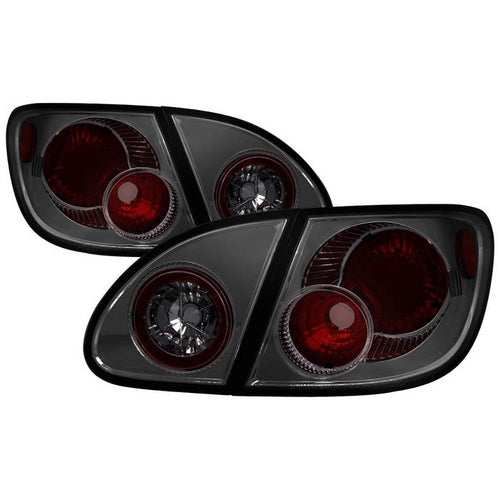 Toyota Tail Lights, Corolla Tail Lights, Corolla 03-08 Tail Lights, Euro Style Tail Lights, Smoke Tail Lights, Spyder Tail Lights