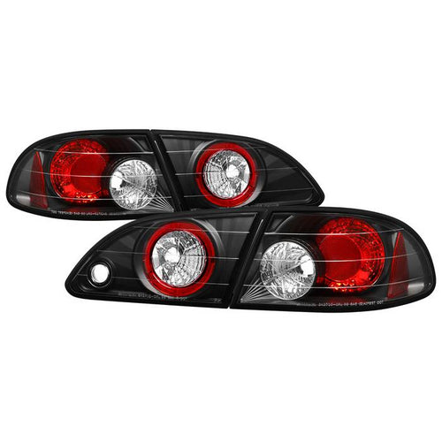 Toyota Tail Lights, Euro Style Tail Lights, Corolla Tail Lights, Black Tail Lights, Spyder Tail Lights