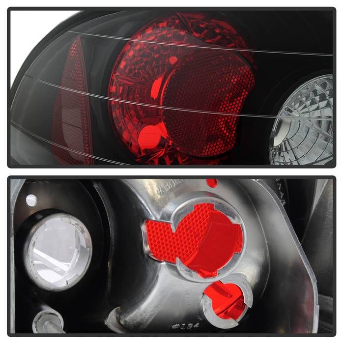 Toyota Tail Lights, Euro Style Tail Lights, Corolla Tail Lights, Black Tail Lights, Spyder Tail Lights
