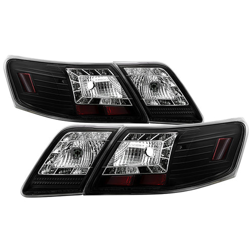 Toyota Tail Lights, Camry Tail Lights, Camry 07-09 Tail Lights, LED Tail Lights, Black Tail Lights, Spyder Tail Lights