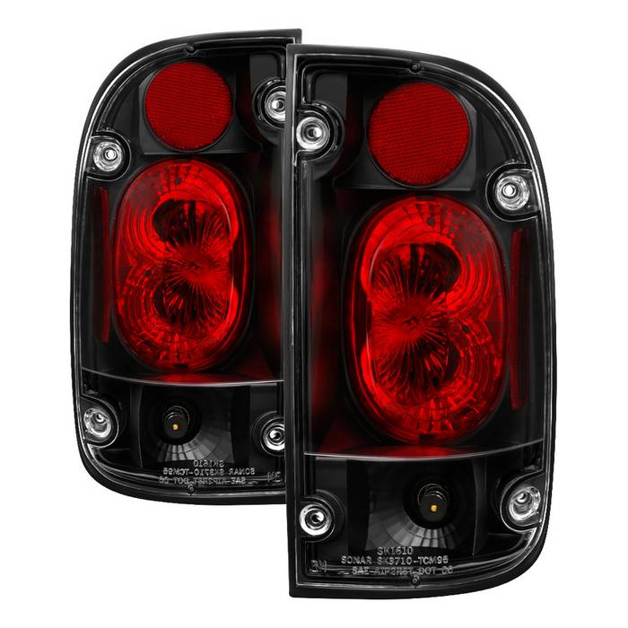 Toyota LED Tail lights, Toyota Tacoma Tail lights, Tacoma LED Tail lights, Tacoma 01-04 Tail lights, LED Tail lights, Black Tail lights, Spyder Tail lights, Euro Style Tail Lights