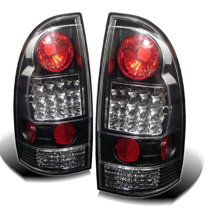 Toyota LED Tail lights, Toyota Tacoma Tail lights, Tacoma LED Tail lights, Tacoma 05-15 Tail lights, LED Tail lights, Black Tail lights, Spyder Tail lights