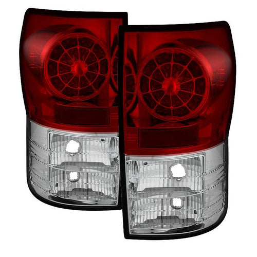 Toyota LED Tail lights, Toyota Tundra Tail lights, Tundra LED Tail lights, Tundra 07-13 Tail lights, LED Tail lights, Red Clear Tail lights, Spyder Tail lights