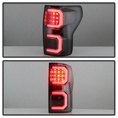 Toyota LED Tail lights, Toyota Tundra Tail lights, Tundra LED Tail lights, Tundra 07-13 Tail lights, LED Tail lights, Black Tail lights, Spyder Tail lights