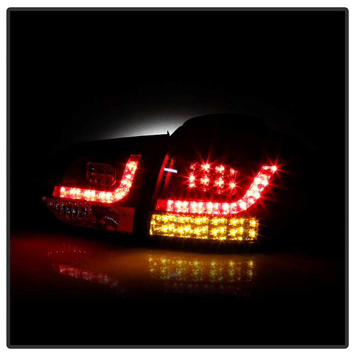 Volkswagen Tail Lights, Volkswagen LED Lights, Golf Tail Lights, GTI Tail Lights, 10-13 Tail Lights, Black Tail Lights, Spyder Tail Lights, LED Tail Lights, GTI LED Lights, Golf LED Lights