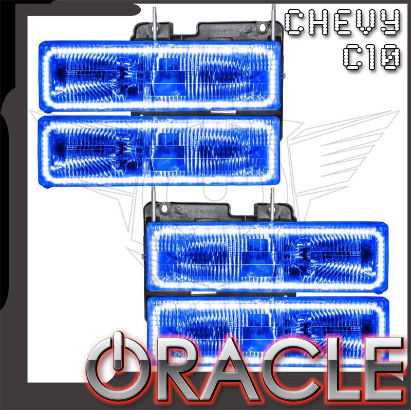 Oracle Lighting 1988-2002 Chevrolet C10 Pre-assembled SMD Halo Headlights