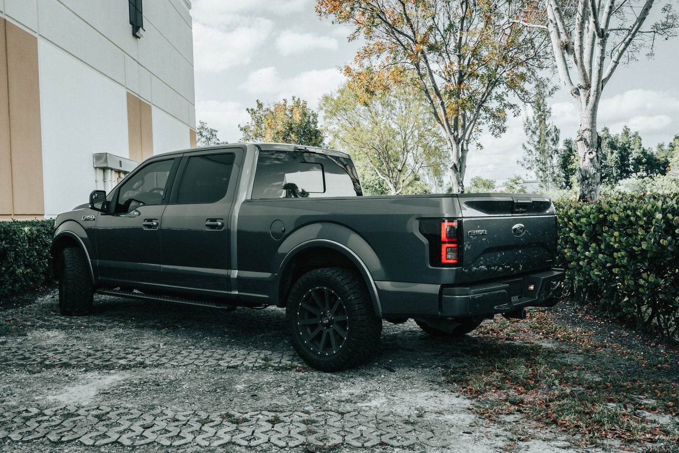 Ford Tail Lights, Ford F150 Tail Lights, F150 15-17 Tail Lights, Dark Red Smoked Tail Lights, Recon Tail Lights, Tail Lights