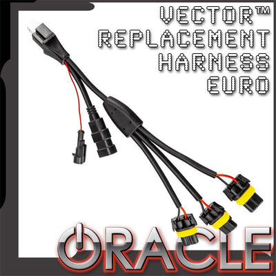 Oracle Vector™ Replacement Headlight Wiring Harness (Pair) - Euro Model