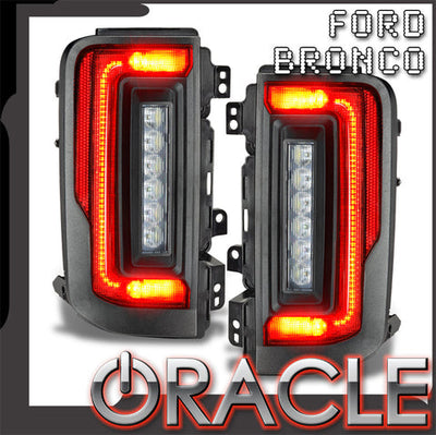 Oracle Lighting Flush Style (Lensless) Led Tail Lights for 2021-2022 Ford Bronco