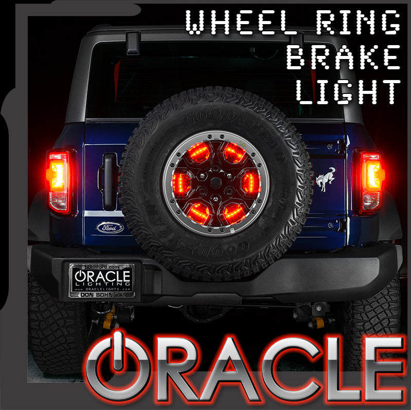 ORACLE LIGHTING LED ILLUMINATED SPARE TIRE WHEEL RING THIRD BRAKE LIGHT - FORD BRONCO