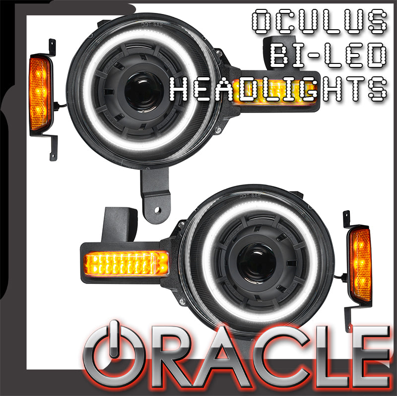 Oracle Lighting Oculus Bi-led Projector Headlights for 2021+ Ford Bronco