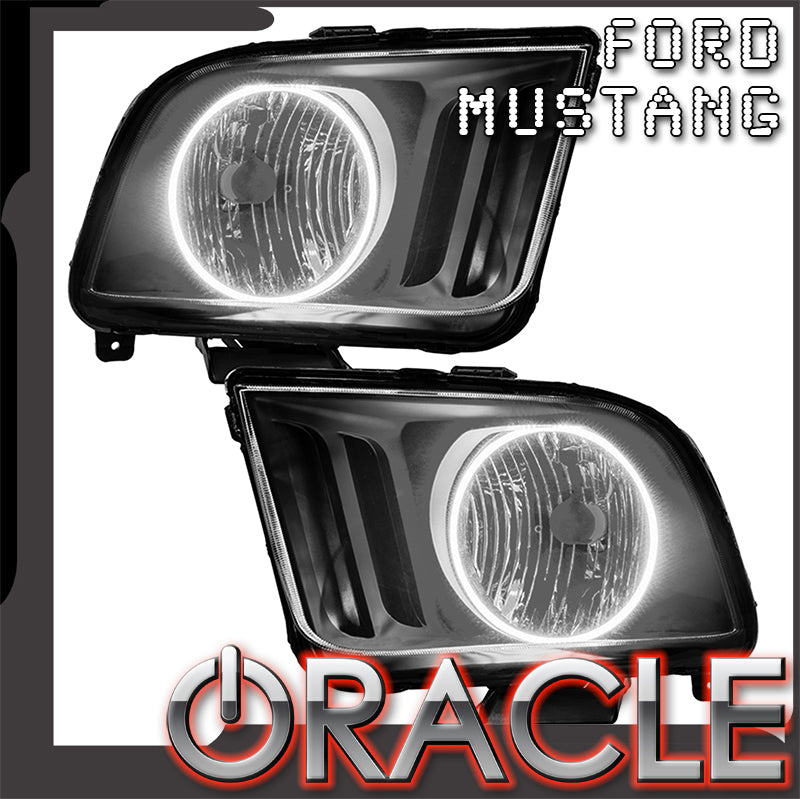 Oracle Lighting 2005-2009 Ford Mustang Pre-assembled SMD Halo Technology Headlights