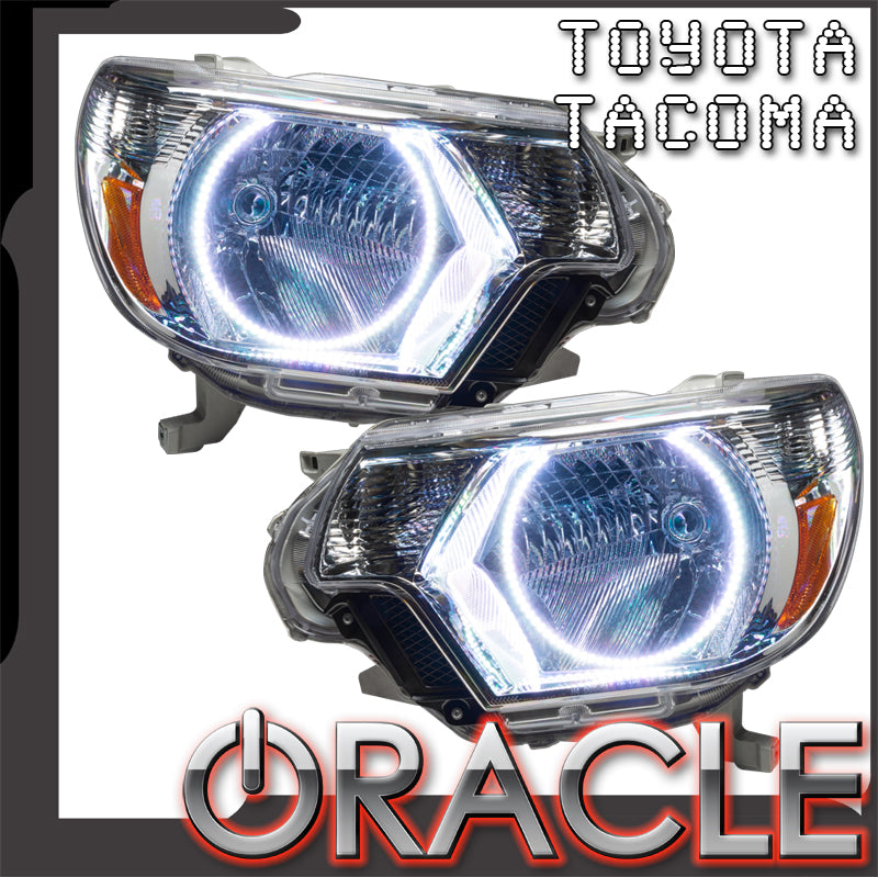 Oracle Lighting 2012-2015 Toyota Tacoma Pre-assembled SMD Halo Headlights - Chrome