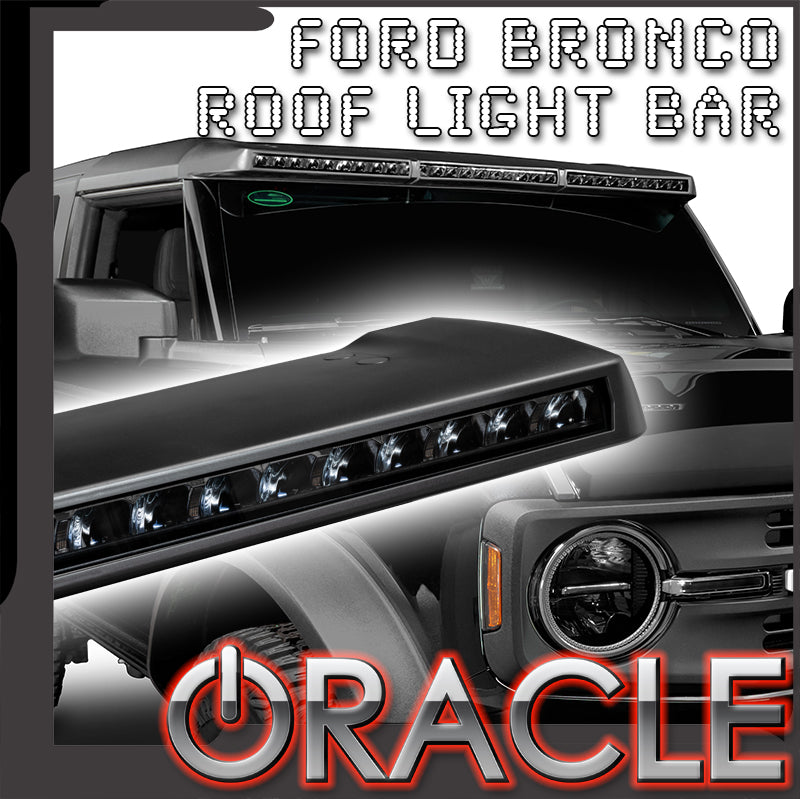 Oracle Lighting Integrated Windshield Roof Led Light Bar System for 2021+ Ford Bronco