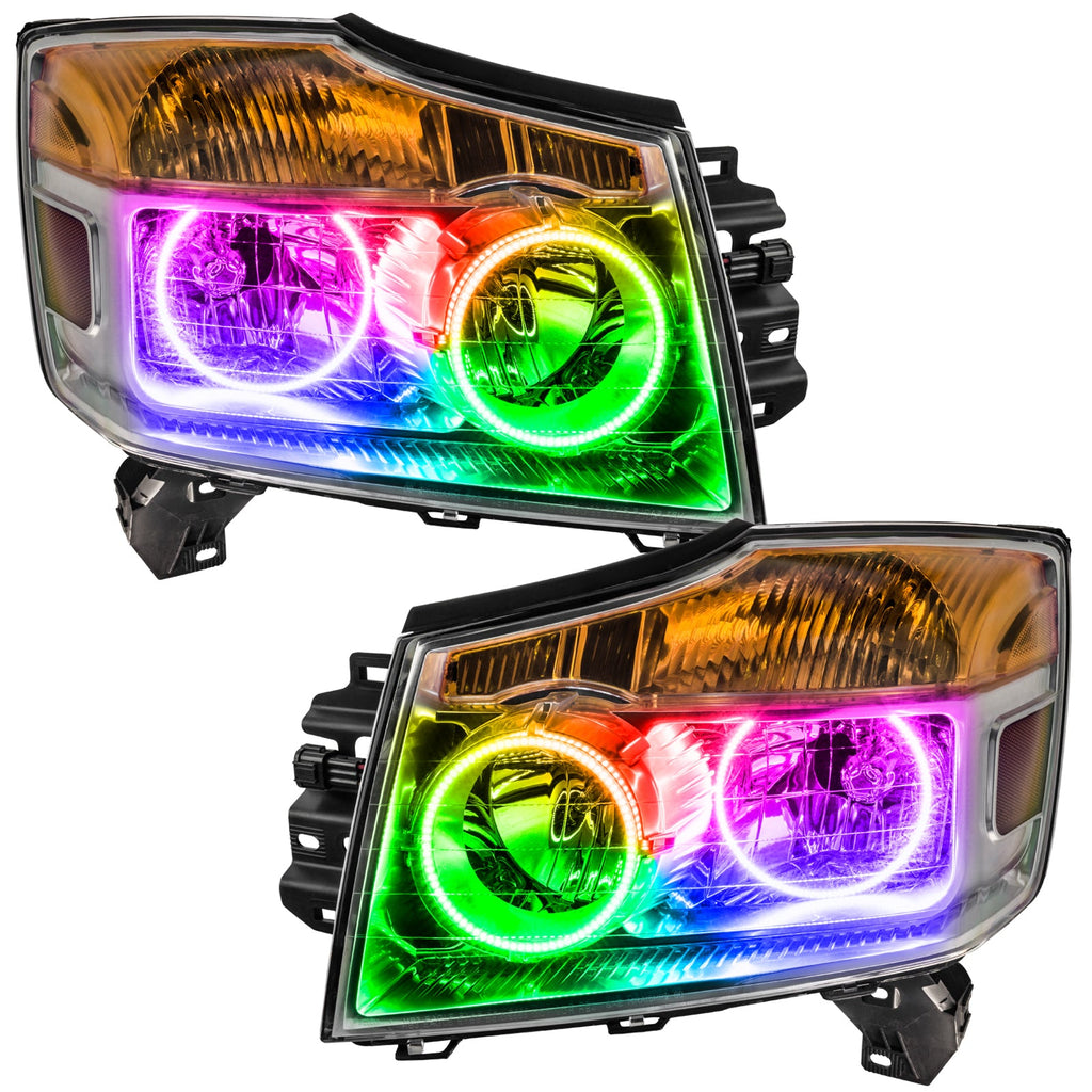 2008-2015 Nissan Armada Pre-assembled SMD Halo Technology Headlights