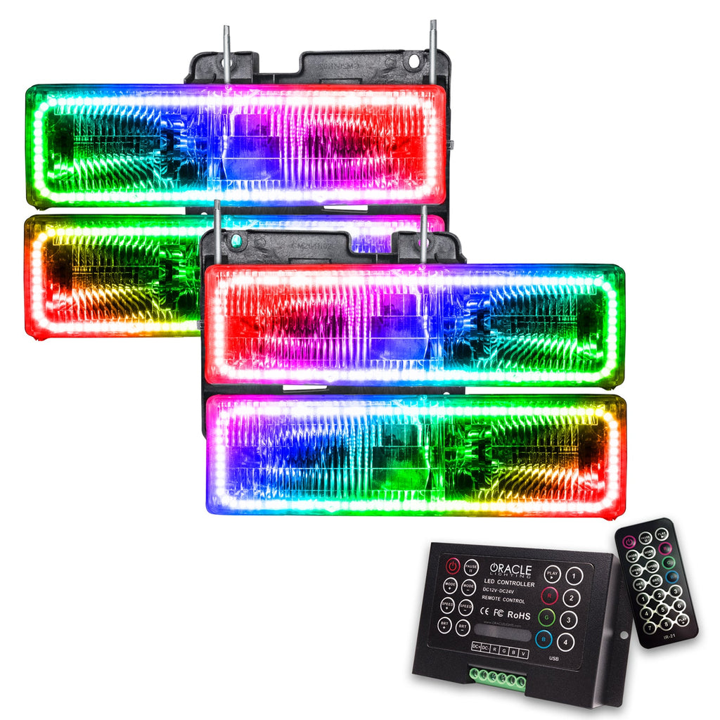 Oracle Lighting 1988-2002 Chevrolet C10 Pre-assembled SMD Halo Headlights