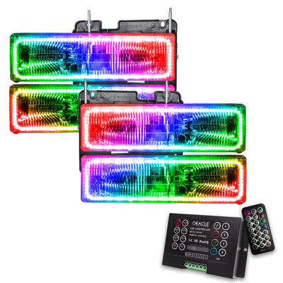 Oracle Lighting 1988-2002 Chevrolet C10 Pre-assembled SMD Halo Headlights