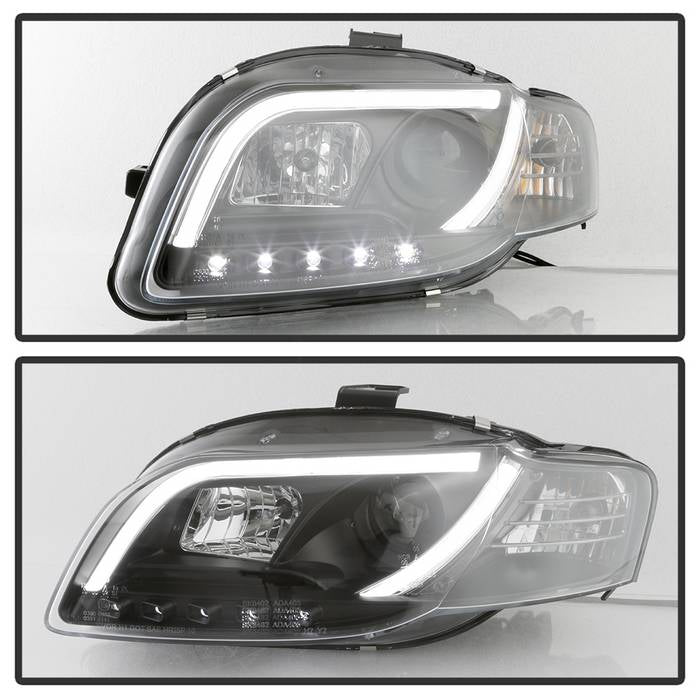 Audi A4 Headlights, A4 Headlights, Audi Headlights, 06-08 Audi Headlights, Spyder Headlights, LED  Headlights, Black Headlights, Headlights, Audi Headlights, A4 Headlights, 