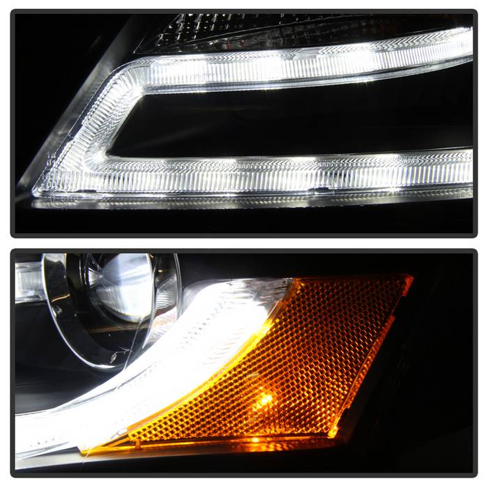 Audi A4 Headlights, A4 Headlights, Audi Headlights, 09-12 Audi Headlights, Spyder Headlights,Headlights , Black Headlights,  Audi A4, A4 Headlights 