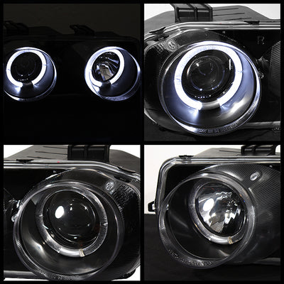 Acura Integra Headlights, Integra LED Headlights, Integra 94-97 Headlights, Projector LED Headlights, Black Headlights, Projector Headlights, Headlights, Acura Headlights