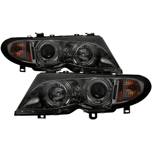 BMW E46 Headlights, BMW 3-Series Headlights, 3-Series Headlights, BMW Headlights, E46 02-05 BMW Headlights, Spyder Headlights, Projector Headlights, Smoke Headlights, BMW 3-Series,