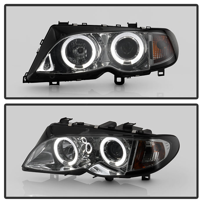 BMW E46 Headlights, BMW 3-Series Headlights, 3-Series Headlights, BMW Headlights, E46 02-05 BMW Headlights, Spyder Headlights, Projector Headlights, Smoke Headlights, BMW 3-Series,