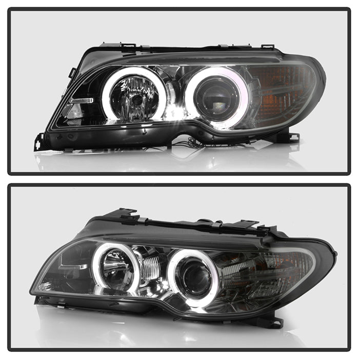 BMW E46 Headlights, BMW 3-Series Headlights, 3-Series Headlights, BMW Headlights, E46 04-06 BMW Headlights, Spyder Headlights, Projector Headlights, Smoke Headlights
