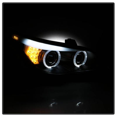BMW 5-Series Headlights, 08-10 Headlights, BMW Headlights, BMW Headlights, Spyder Headlights, Projector Headlights, Black Headlights, BMW 5-Series,