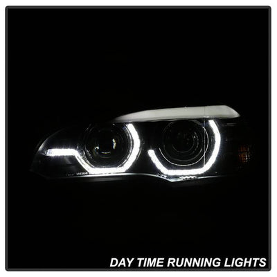 BMW X5 E70 Headlights, BMW Headlights, 07-10 Projector Headlights, Spyder Headlights, Projector Headlights, Headlights, Black Headlights, BMW X5 E70, X5 E70 Headlights