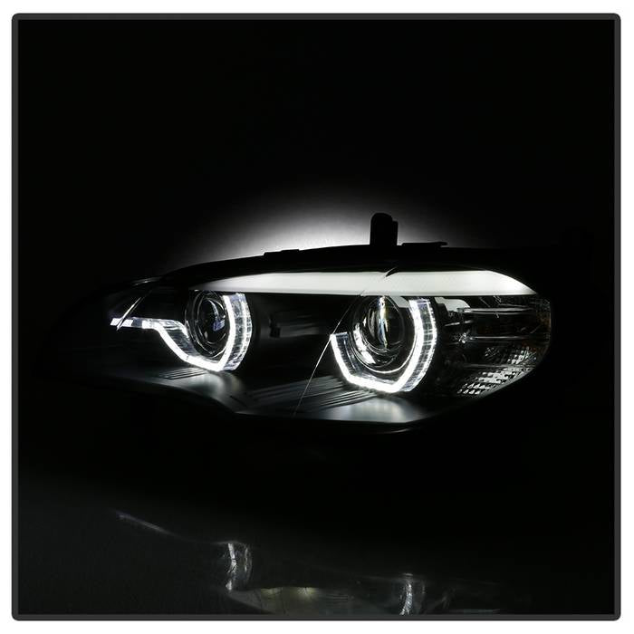 BMW X5 E70 Headlights, BMW Headlights, 07-10 Projector Headlights, Spyder Headlights, Projector Headlights, Headlights, Black Headlights, BMW X5 E70, X5 E70 Headlights