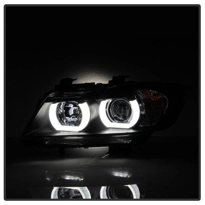 BMW E90 Headlights, BMW 3-Series Headlights, 06-08 Projector Headlights, BMW Headlights, 3-Series Headlights, Spyder Headlights, Projector Headlights, Headlights, Black Headlights, BMW 3-Series