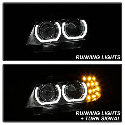 BMW E90 Headlights, BMW 3-Series Headlights, 09-12 Projector Headlights, BMW Headlights, 3-Series Headlights, Spyder Headlights, Projector Headlights, Headlights, Black Headlights, BMW 3-Series