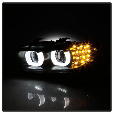 BMW E90 Headlights, BMW 3-Series Headlights, 09-12 Projector Headlights, BMW Headlights, 3-Series Headlights, Spyder Headlights, Projector Headlights, Headlights, Black Headlights, BMW 3-Series