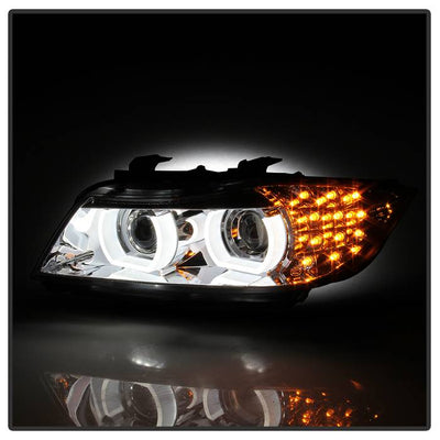 BMW E90 Headlights, BMW 3-Series Headlights, 09-12 Projector Headlights, BMW Headlights, 3-Series Headlights, Spyder Headlights, Projector Headlights, Headlights, Chrome Headlights, BMW 3-Series
