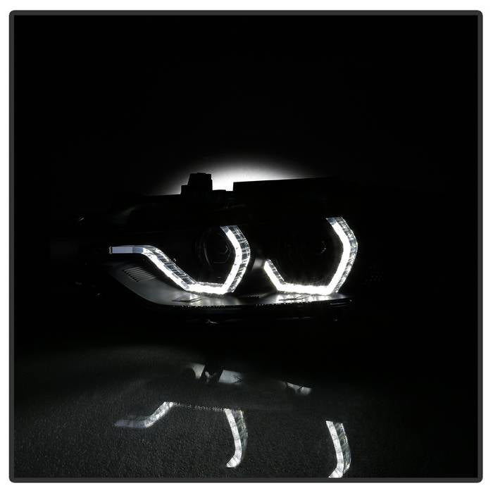 Spyder Headlights, Projector Headlights, BMW Headlights, BMW F30 Headlights, BMW 3 Series Headlights, F30 12-14 Headlights, Black Smoke Headlights 
