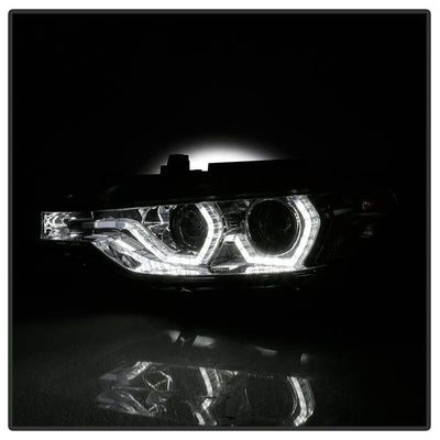 Spyder Headlights, Projector Headlights, BMW Headlights, BMW F30 Headlights, BMW 3 Series Headlights, F30 12-14 Headlights, Chrome Headlights 