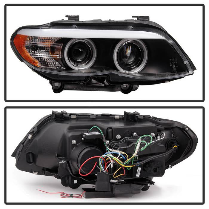 BMW X5 E53 Headlights, BMW Headlights, 04-06 Projector Headlights, Dual Projector Headlights, Spyder Headlights, Projector Headlights, Headlights, Black Headlights, BMW X5 E53, X5 E53 Headlights