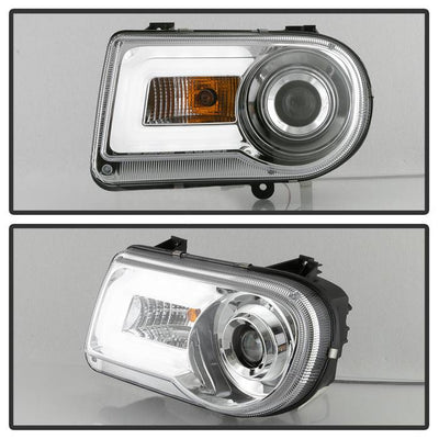 Chrysler Projector Headlights, Chrysler 300C Headlights, Projector Headlights, 300C Headlights, 05-10 Headlights, Chrome Headlights, Spyder Headlights