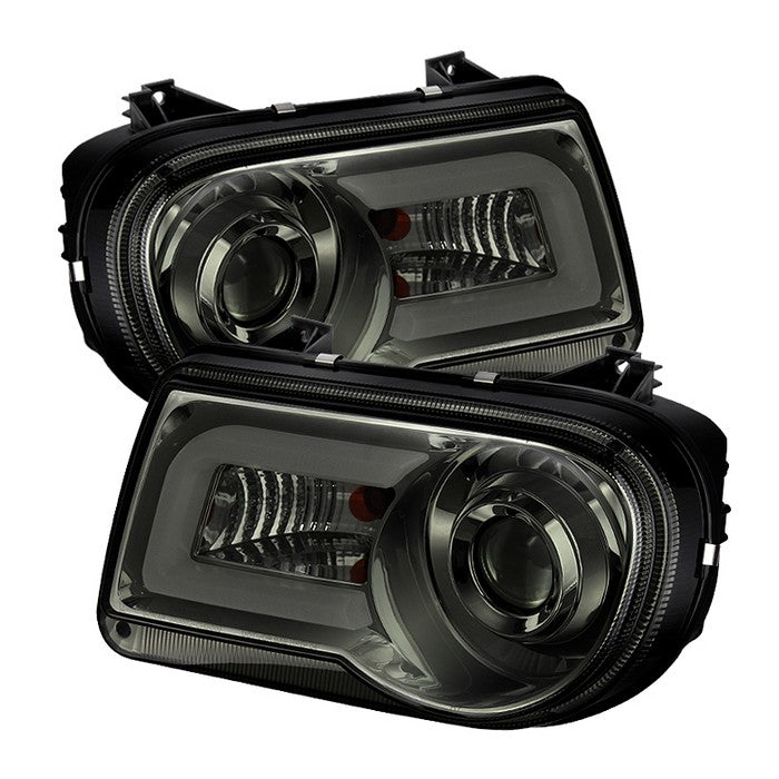 Chrysler Projector Headlights, Chrysler 300C Headlights, Projector Headlights, 300C Headlights, 05-10 Headlights, Smoke Headlights, Spyder Headlights