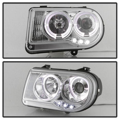 Chrysler Projector Headlights, Chrysler 300C Headlights, 05-10 Projector Headlights, Projector Headlights, Chrome Projector Headlights, 300C Headlights