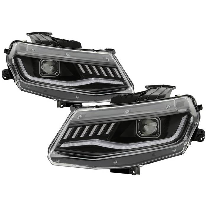 Chevrolet Camaro Headlights,  Chevrolet Headlights, Spyder Headlights, Projector Headlights,16-18 Headlights, Black Headlights, Camaro Headlights, Projector Headlights