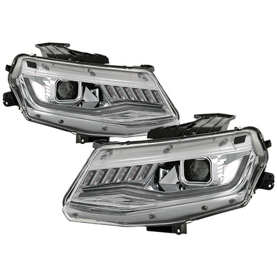 Chevy Projector Headlights, Chevy Camaro Headlights, Chevy 16-18 Headlights, Projector Headlights, Chrome Headlights, Spyder Headlights