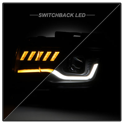 Chevy Headlights, Chevy Camaro Headlights, Chevy 2010-2013 Headlights, Projector Headlights, Black Headlights, Spyder Headlights