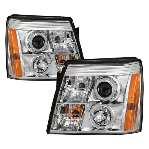 Cadillac Escalade Headlights, Cadillac Headlights, 02-03 Projector Headlights, Spyder Headlights, Headlights, Chrome Headlights, Escalade Headlights, Projector Headlights